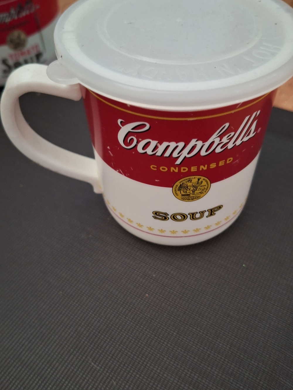 Campbell's Red & White Soup Mug with Lid